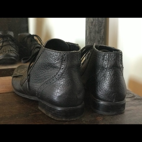 Shellys London Black Fray Witch Boots Size 9 Lace - Picture 4 of 5